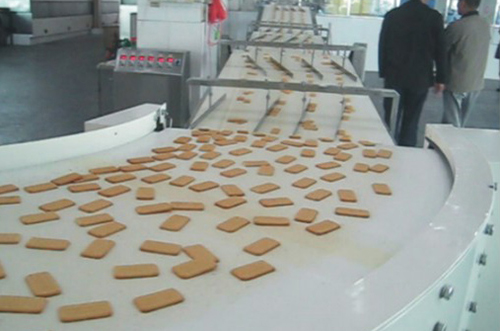 Sistema de Alimentación Totalmente Automático de Horno a Máquina para Hacer Galletas Tipo Sándwich de 2 Carriles a Envasadora